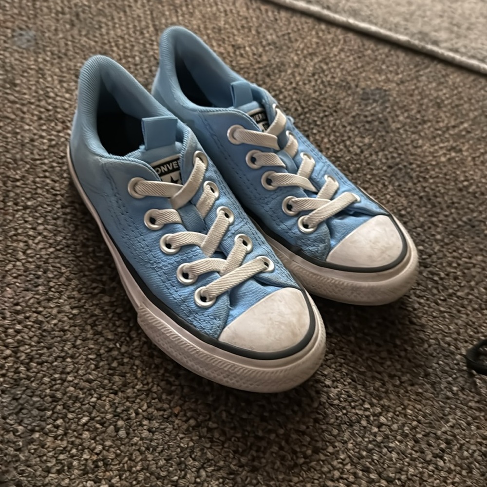 Blue converse size 12 girls